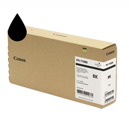 Feyza Bilişim® Canon PFI-710 BK (Photo Black) Fotoğraf Siyahı Plotter Orijinal Mürekkep Kartuş 700 ml. (2354C001)