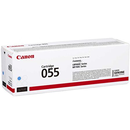Canon CRG-055C Cyan Mavi 2.100 Sayfa Toner MF742