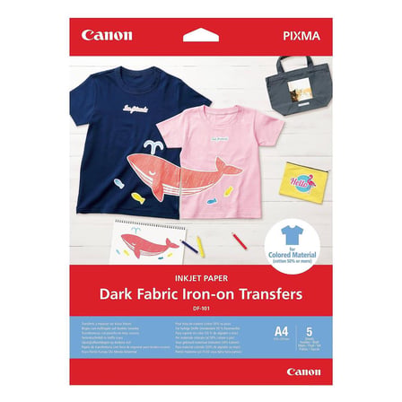 Canon DF-101 Koyu Kumaş Üzerine Ütüyle Yapıştırılan Transferler