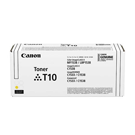 Canon T10-4563C001 Sarı Orijinal Toner