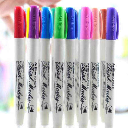 Artline Supreme Mor Brush Uçlu Kalem