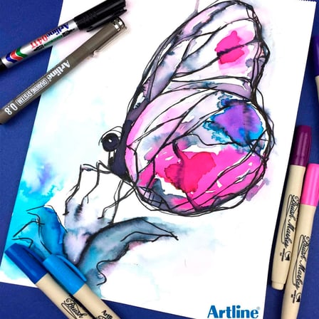 Artline Supreme Pembe Brush Uçlu Kalem