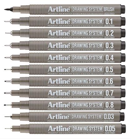 Artline Drawing System Teknik Çizim Kalemi 11 Li Set