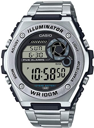 Casio MWD-100HD-1AVDF Çelik Kordon Erkek Kol Saati