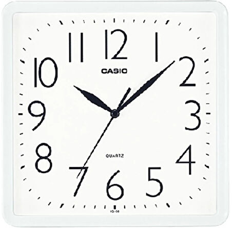 CASIO IQ-06-7DF BEYAZ 24CM KARE DUVAR SAATİ