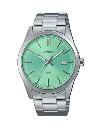 Casio MTP-VD03D-3A2UDF Quartz Çelik Gri Yeşil Kadran 41 mm Erkek Kol Saati