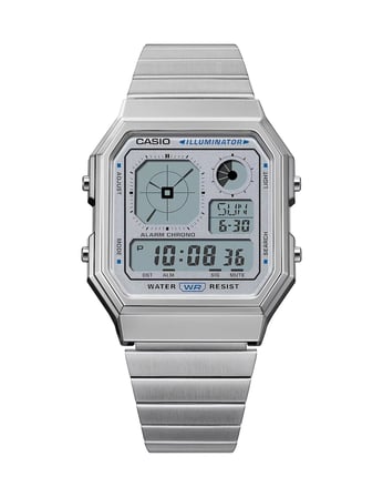 Casio A130we-7adf Vintage Retro Kol Saati Metalik Gri
