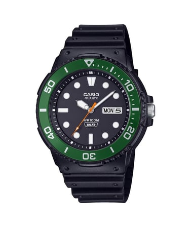 Casio Mrw-230h-1e3vdf Erkek Kol Saati Siyah - Yeşil
