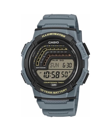 Casio Ws-1800-2avdf Quartz Silikon Kordon Mavi 10 Atm 45 Mm Erkek Kol Saati Mavi