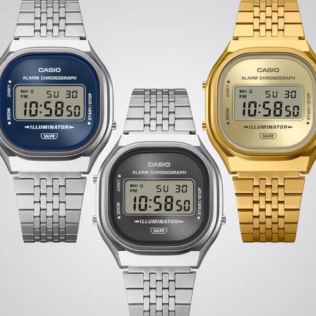 Casio A140WE-2ADF Dijital Erkek Kol Saati Metalik Kordon 1 ATM