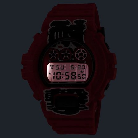 Casio DW-6900AKA-4DR G-Shock Dijital Kırmızı Silikon Kordonlu 200m Erkek Kol Saati