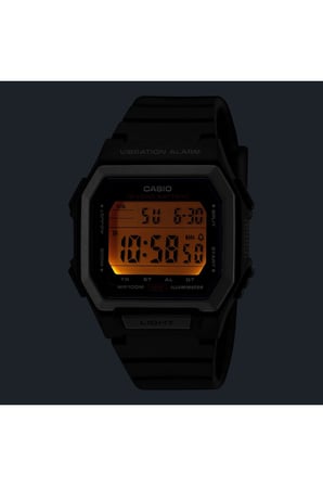 Casio W-738H-1AVDF Erkek Kol Saati Dijital Silikon Kordon Siyah