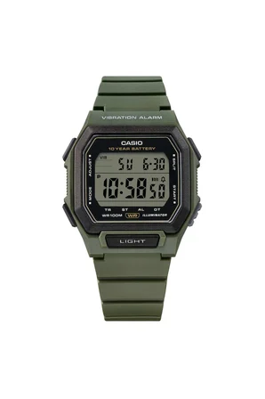 Casio W-738H-3AVDF Erkek Kol Saati Dijital Silikon Kordon Haki 10 ATM