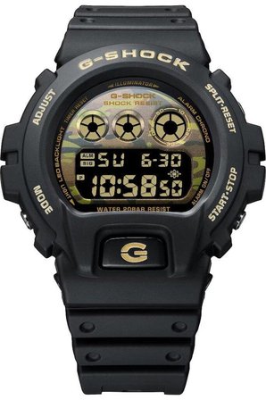 Casio G-Shock DW-6900CF-1DR Erkek Kol Saati Siyah Dijital Silikon Kordon 200 Metre