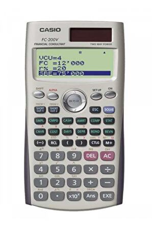 Casio FC-200V Finansal Hesap Makinesi