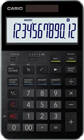 Casio S100X-BK-DJ Profesyonel 12 Hane Masa Üstü Hesap Makinesi