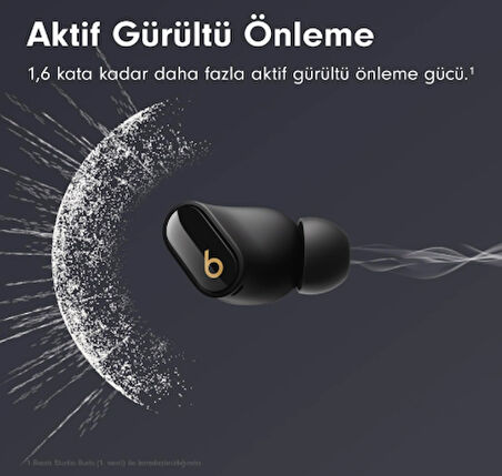 Beats Studio Buds + Gürültü Önleme Özellikli Gerçek Kablosuz Kulaklık - Siyah 