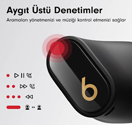 Beats Studio Buds + Gürültü Önleme Özellikli Gerçek Kablosuz Kulaklık - Siyah 