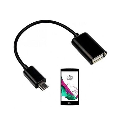  Micro Usb To Usb Çevirici Dönüştürücü Otg Klavye Mouse Flash Bağlantı Kablosu