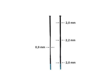 Shimano Dura Ace WH-R9270-C60 Jant Seti için jant teli 248mm 