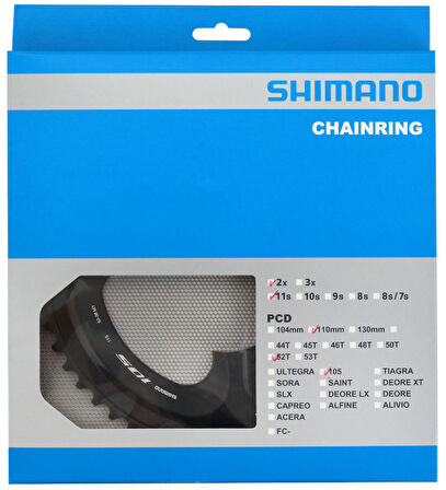 Shimano 105 Aynakol Dişlisi 52T- FC-R7000 ( 110 BCD )