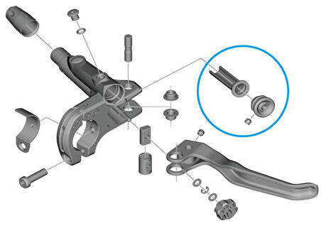 Shimano BL-M9120 / 8100 / 7100  Fren Kolu Yağ Diyafram