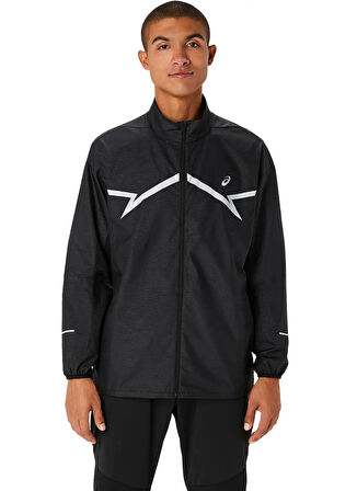2011C875-001LITE-SHOW JACKET Siyah Erkek Hakim Yaka Regular Fit Desenli Zip Ceket