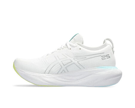 Asics Gel Nimbus 25 Kadın Koşu Ayakkabısı 1012B356-105 Beyaz