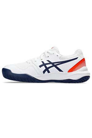 Asics Gel Resolution 9 GS Beyaz Kırmızı Çocuk Tenis Ayakkabısı