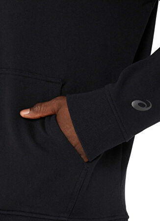 2031E187-002 ASICS OTH HOODIE Siyah Erkek Kapüşon Yaka Normal Kalıp Sweatshirt