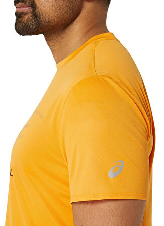 2011C981-800FUJITRAIL LOGO SS TOP Turuncu Erkek Bisiklet Yaka Regular Fit Baskılı T-Shirt