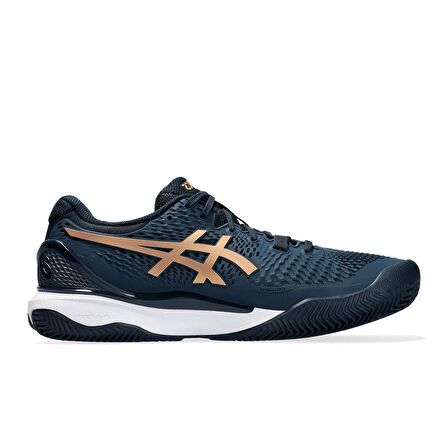 Asics Gel-Resolution 9 Clay Lacivert/Altın Erkek Tenis Ayakkabısı