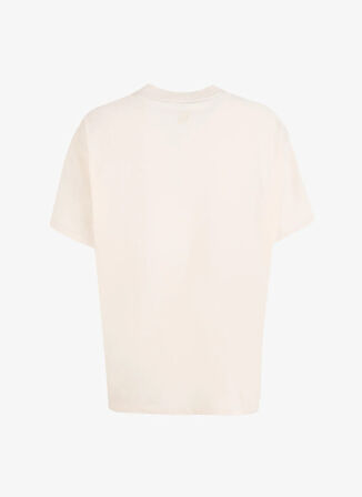 Asics 2032C843-201 ASICS LOGO TEE Bej Yuvarlak Yaka Normal Düz Kadın T-Shirt