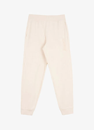 Asics 2032C844-200 ASICS LOGO SWEATPANT Bej Lastikli Bel Normal Düz Kadın Eşofman Altı