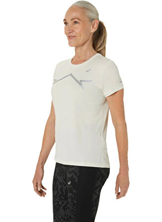 2012C938-200LITE-SHOW SS TOP Bej Kadın Bisiklet Yaka Regular Fit Baskılı T-Shirt