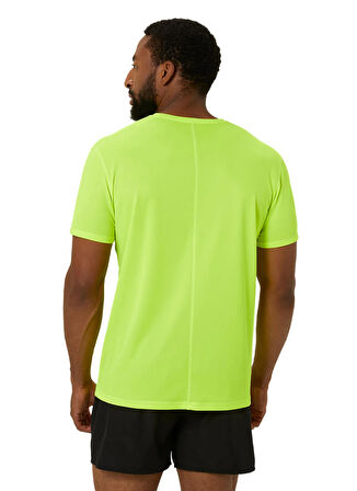 2011C334-750 CORE ASICS TOP Sarı Erkek Yuvarlak Yaka Normal Kalıp Baskılı T-Shirt