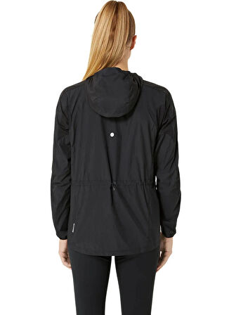2012D076-001 ROAD PACKABLE JACKET Siyah Kadın Kapüşon Yaka Normal Kalıp  Rüzgarlık