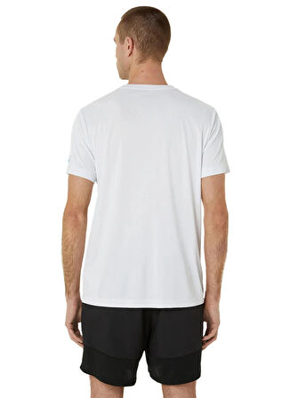2041A304-106 MEN COURT GRAPHIC TEE Beyaz Erkek Yuvarlak Yaka Normal Kalıp T-Shirt