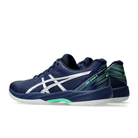 Asics Gel-Game 9 Mavi/Yeşil Erkek Tenis Ayakkabısı