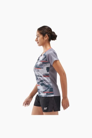 Yonex YY24 YW0034 Kadın Spor Gri Tişört