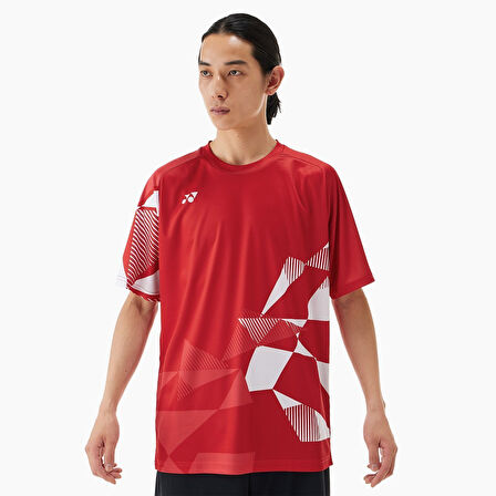 Yonex YY25 16744 Erkek Spor Tişört Kırmızı