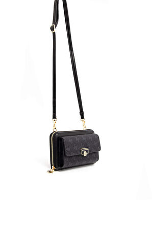 Silver Polo  Kadın Portföy Çantası 921-45519 SILVER POLO Kadın PORTFÖY M178 SİYAH-MAT SİYAH