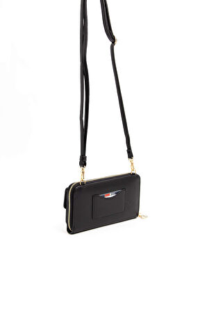 Silver Polo  Kadın Portföy Çantası 921-45519 SILVER POLO Kadın PORTFÖY M178 SİYAH-MAT SİYAH