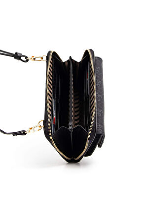 Silver Polo  Kadın Portföy Çantası 921-45519 SILVER POLO Kadın PORTFÖY M178 SİYAH-MAT SİYAH