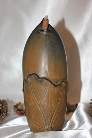 Budha Geri Akış Tütsülük Buda Ters Akış Tütsü Seramik Feng Sui