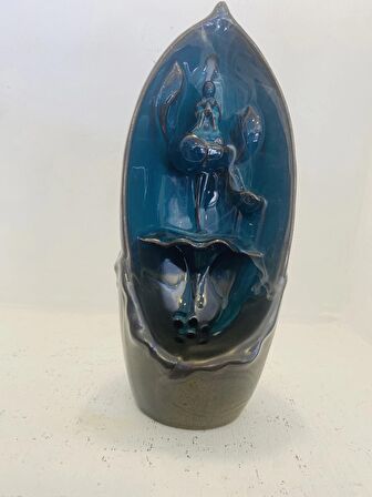 budha geri akış tütsülük buda ters akış tütsü seramik feng sui