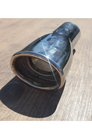 51 Mm Rüzgar Sesli Tek Kapaklı Yassı Nikelaj Egzoz Ucu Eksoz