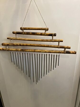 deprem zili rüzgar çanı feng sui bambu