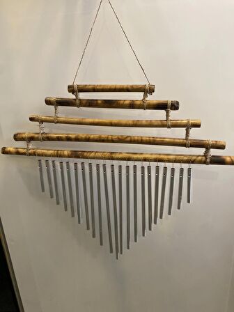 deprem zili rüzgar çanı feng sui bambu