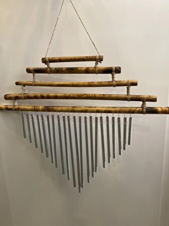 deprem zili rüzgar çanı feng sui bambu